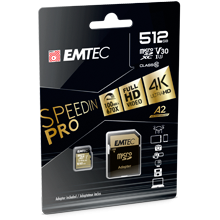 85MB/s SD Adapter 64GB Micro SDXC Speicherkarte EMTEC GOLD Karte Class 10 