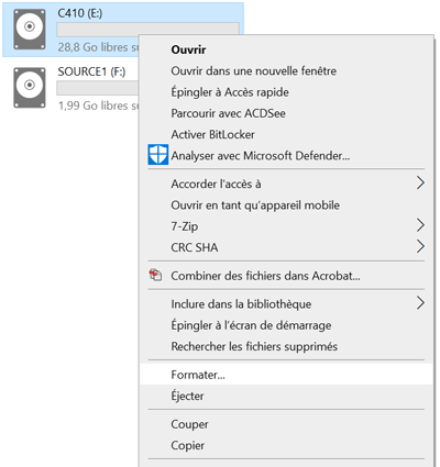 COMMENT FORMATER MA CLE USB EN FONCTION DE SON USAGE