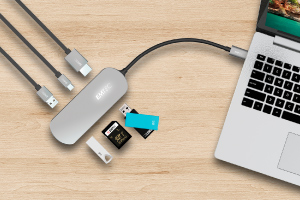 Mobilité HUB USB-C 6-en-1