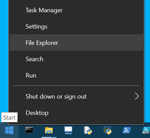 Windows 10 Start Explorer