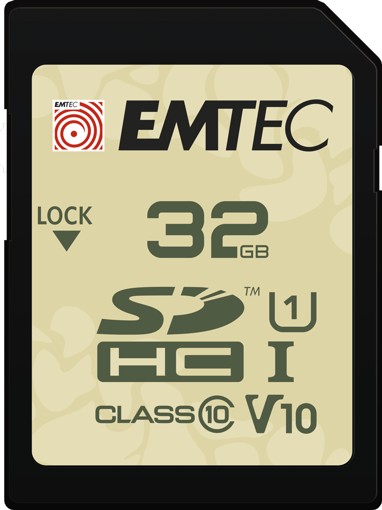 最高品質の UHS-I SD V30/V10 EMTEC | OUTDOOR メモリーカード