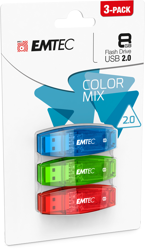 Clé USB - EMTEC - C410 - 16 Go - Vitesse de lecture jusqu'à 15 Mo/s -  Vitesse d'écriture jusqu'à 8 Mo/s