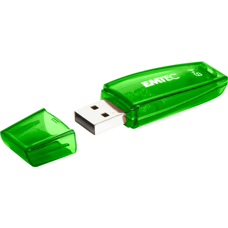 Emtec ECMMD16GC410 - Clé USB - 2.0 - Série Runners - C410 Color Mix - 16 Go - transparente rouge ave