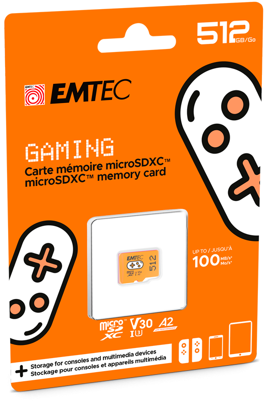 microSD UHS I U3 V30 A1 A2 Gaming EMTEC