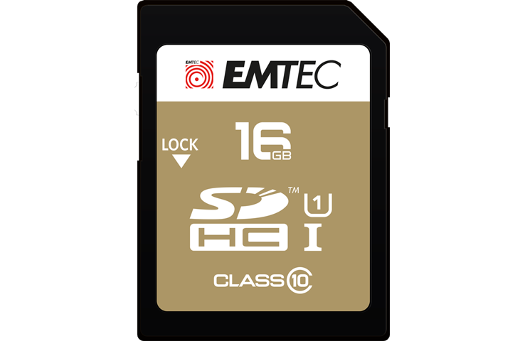 超爆安 SD UHS-I U1 Elite Gold | EMTEC メモリーカード