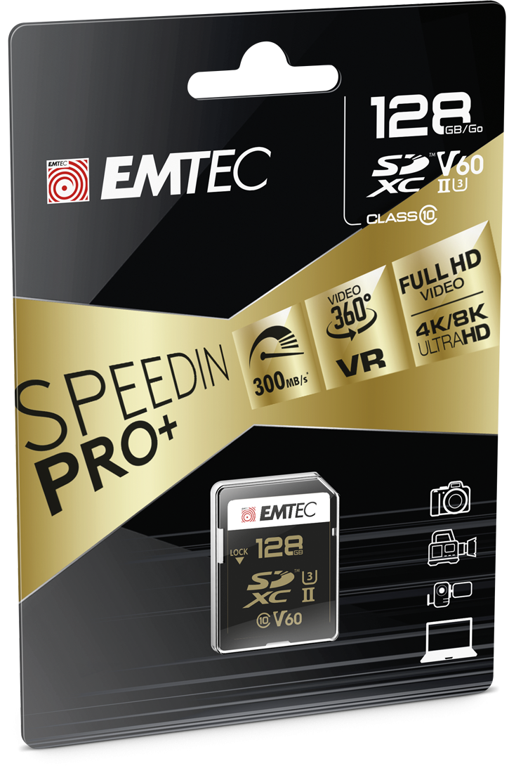 SD UHSII U3 V60 SpeedIN PRO+ EMTEC