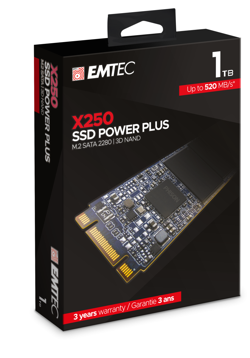 SSD – INTERNE – 2,5″ – EMTEC – 2TO X150 POWER PLUS S-ATA – Cybertech