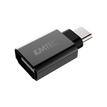 Emtec D400 32GB USB 3.2 Type-C Flash Drive in Black