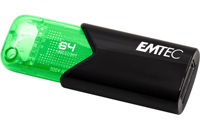 EMTEC ECMMD256GB123  Emtec B120 Click Secure lecteur USB flash 256 Go USB  Type-A 3.2 Gen 2 (3.1 Gen 2) Noir